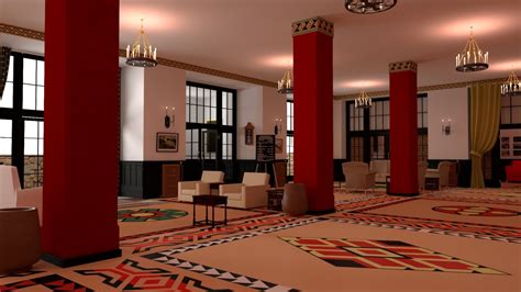 Lobby - The Shining sets – a digital reconstuction