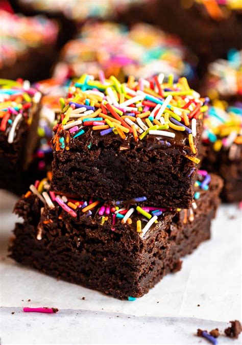 Sprinkle Brownies - Rich And Delish