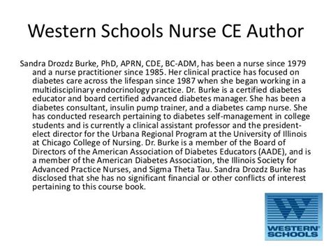 Nurse ceu diabetes western schools nursing continuing education - n…