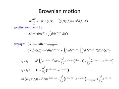 PPT - Lecture 6: Langevin equations PowerPoint Presentation, free ...