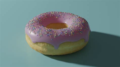 blender donut render on Behance