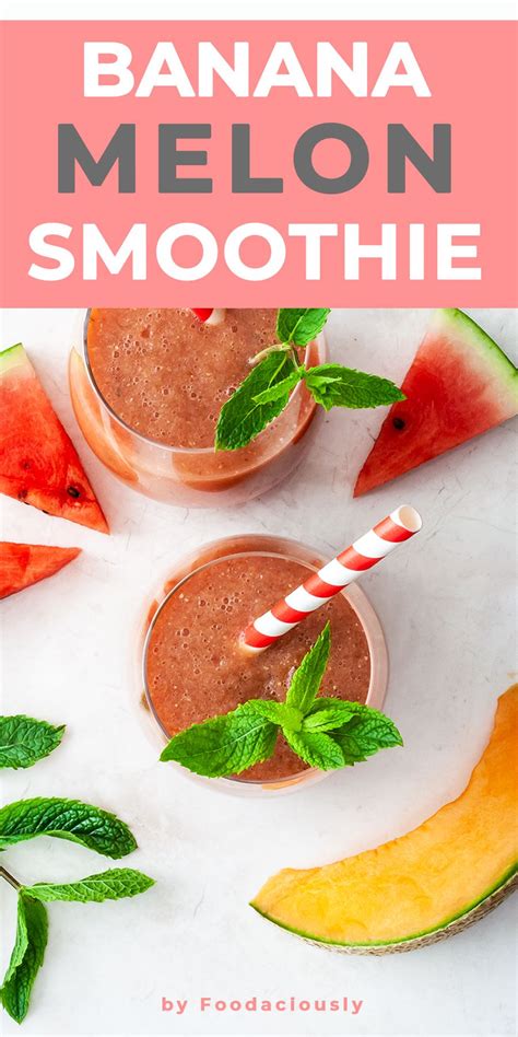 Melon Banana Smoothie Recipe | Recipe | Smoothie recipes with yogurt ...