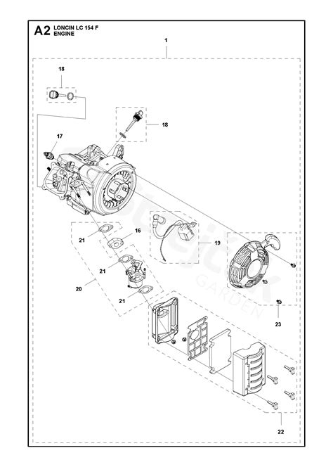 Spare parts - Partlist - LONCIN ENGINE LC154F - PRODUCT COMPLETE ...