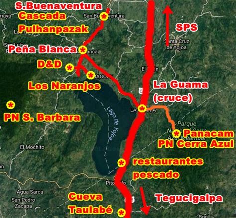 Lago Yojoa: comunidades campesinas entre verdes montañas.