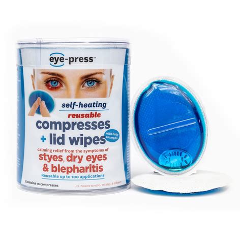 Eye Press Eye Press Self Heating Reusable Warm Compresses With Lid ...