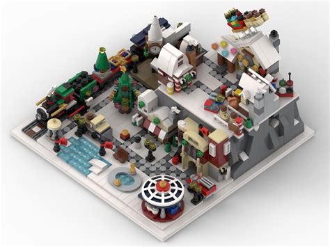 Create a LEGO Winter Wonderland Microbuild! - The Family Brick