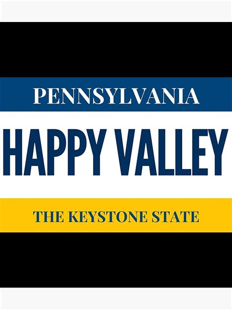 "Happy Valley Pennsylvania License Plate Pa Sticker" Photographic Print ...