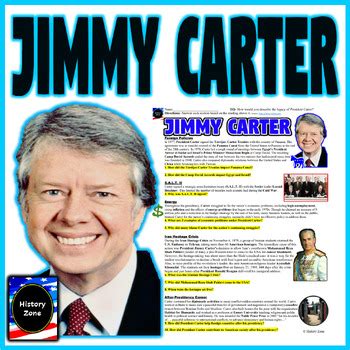 Jimmy Carter Iran Hostage Crisis Reading Comprehension President Worksheet