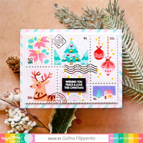 Postage Collage Stamp Set – WaffleFlower.com