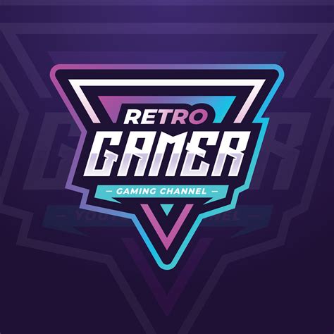 Retro Gamer Esports Logo Template for Gaming Tournament or Social Media ...