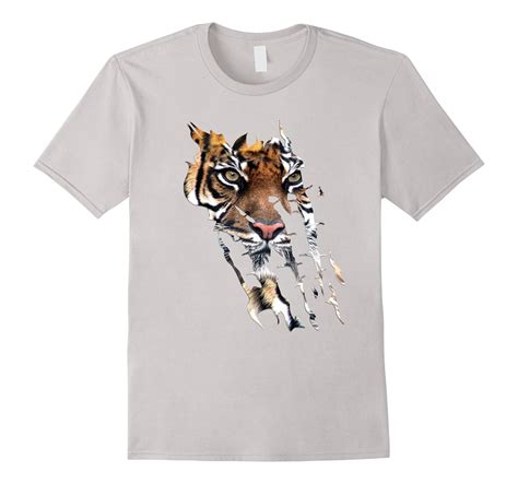 Bengal Tiger Face t-shirt Spirit animal Tiger paw print-FL – Sunflowershirt