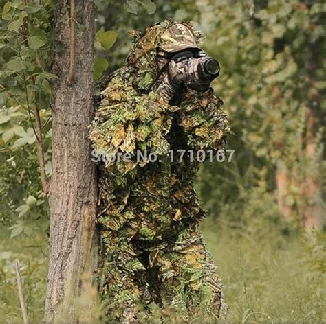 3D realtree leaves camouflage ghillie suit camouflage hunting suit ...