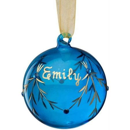 Personalized Glass Birthstone Christmas Ornament, December - Walmart.com