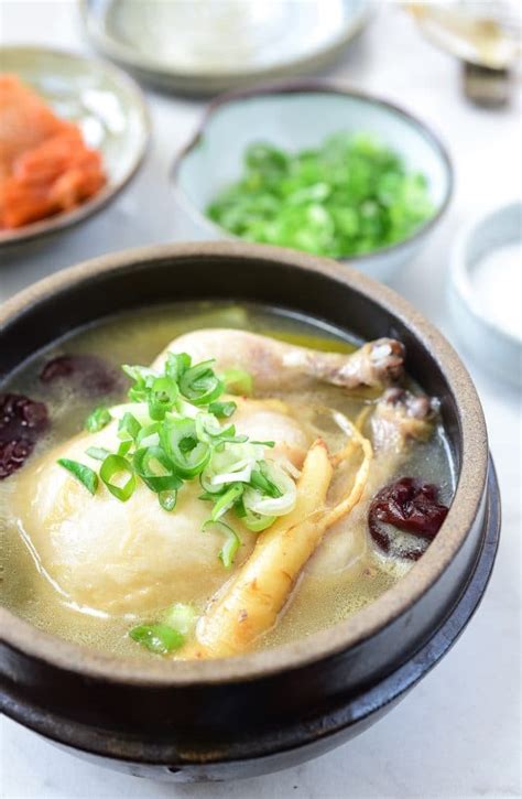 Samgyetang (Ginseng Chicken Soup) - Korean Bapsang