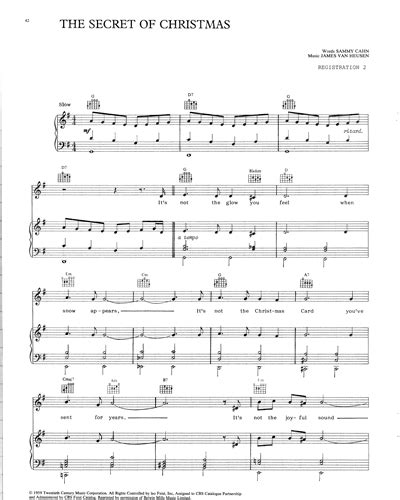 The Secret Of Christmas Guitar & Piano & Voice Sheet Music by Julie Andrews | nkoda | Free 7 ...