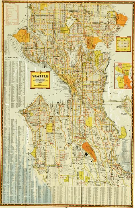 1950 Kroll Seattle Street Map | Another great map by Kroll, … | Flickr