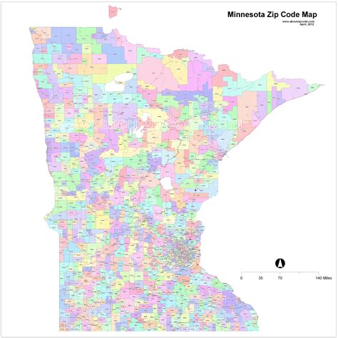 Printable Mn Zip Code Map