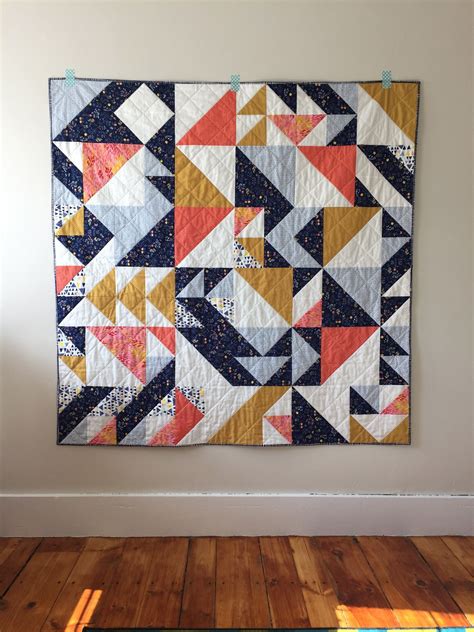 Custom Half-Square Triangle Quilt | Quilts, Triangle quilt, Quilt patterns