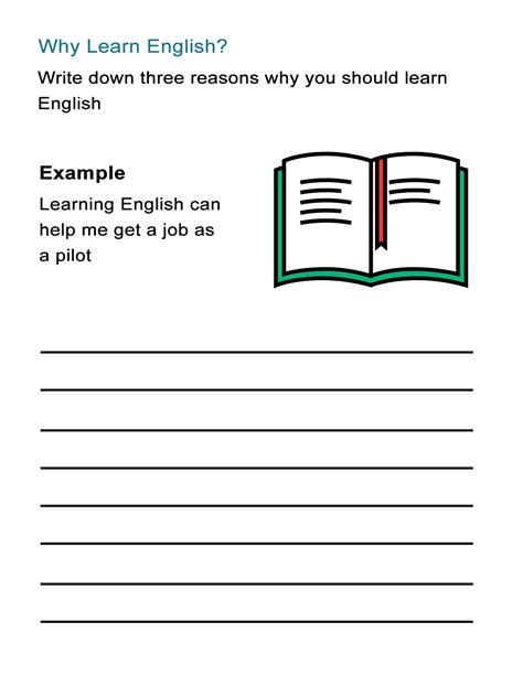 Why Learn English? Worksheet on the Benefits of Learning English - ALL ESL