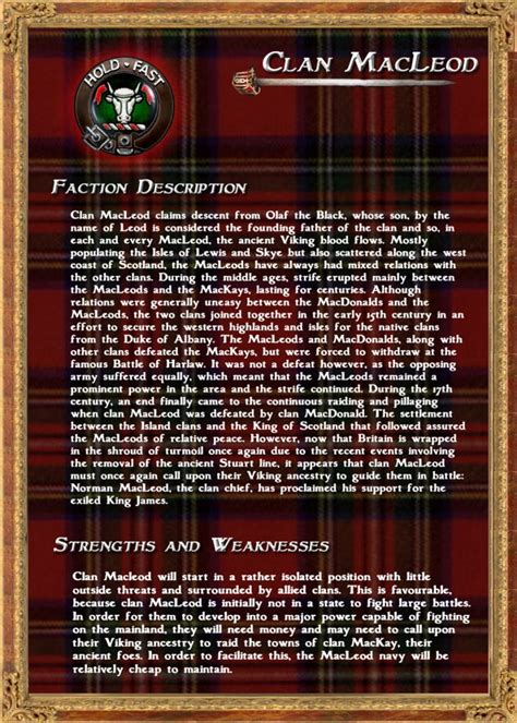 photo Clan-MacLeod-description.jpg (With images) | Clan macleod ...