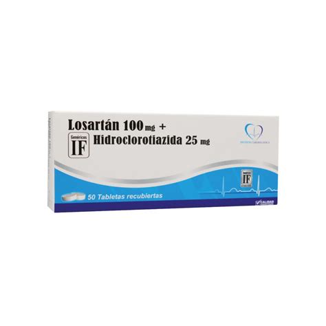 LOSARTAN 100 mg + HIDROCLOROTIAZIDA 25 mg IF – Ibero Fármacos