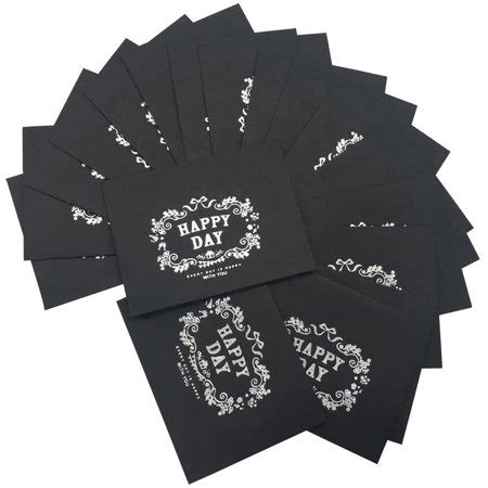 Mini Thank You Envelopes Lovely Night Black Happy Day Envelopes For ...