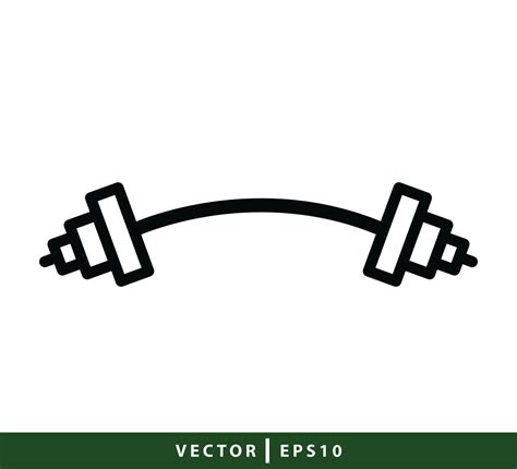 Barbell icon vector logo design template 9458368 Vector Art at Vecteezy