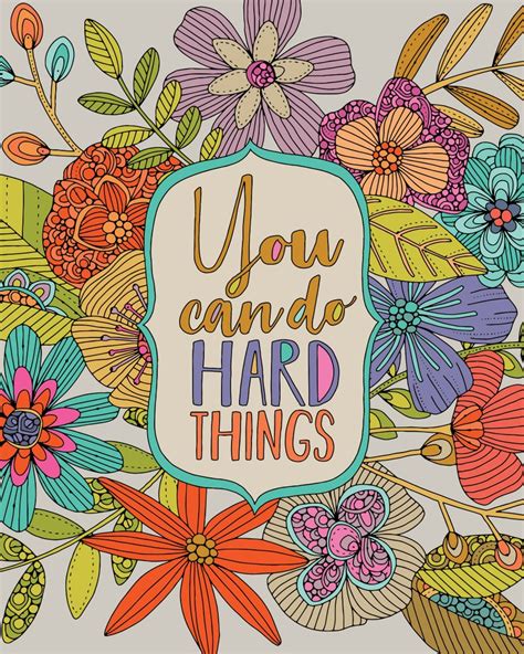 You Can Do Hard Things Art Print Wall Art Print Quote - Etsy