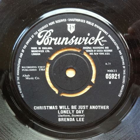 Brenda Lee – Christmas Will Be Just Another Lonely Day (1964, Vinyl ...