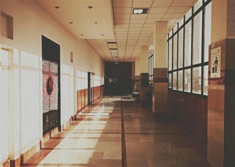 Premium Photo | Empty school corridor