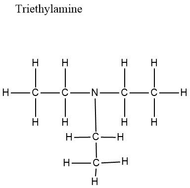 Draw the structure of triethylamine. | Homework.Study.com