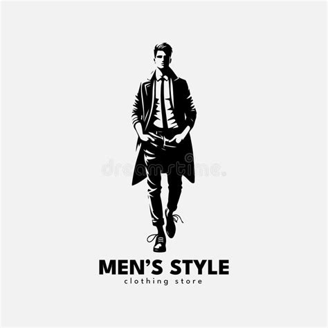 Men S Style Clothing Store Logo Template Design Stock Vector ...