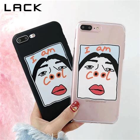 LACK Funny Cartoon Couples Phone Case For iphone 7 6 6S 8 Plus Case For iphone X Cover Fashion ...