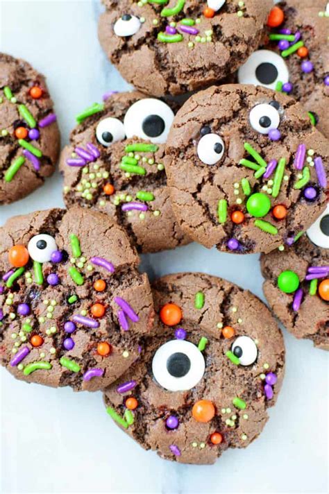 Make These Adorable Halloween Monster Cookies From Scratch – Surf and Sunshine