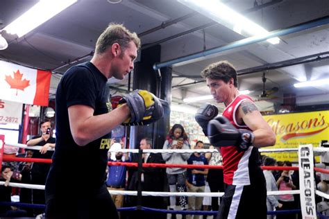 Justin Trudeau Boxes in New York City Gym - Justin Trudeau Boxing