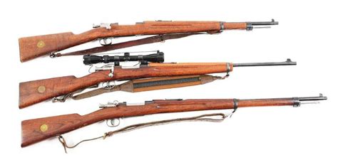 (C) Lot of 3: Swedish Mauser Rifles - M96 Gustaf 1900,