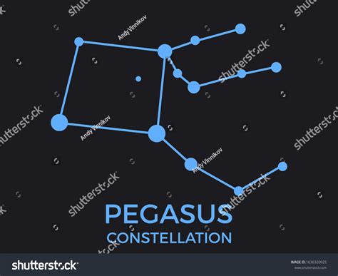 Pegasus Constellation Stars Night Sky Cluster Stock Vector (Royalty Free) 1636320925 | Shutterstock