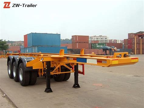 Supply 20ft Container Skeletal Trailer Wholesale Factory - Shandong Zhuowei International ...