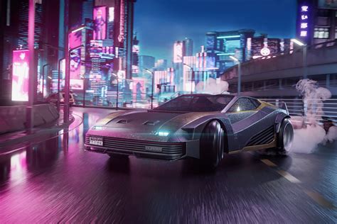 Download Futuristic City Car Video Game Cyberpunk 2077 Futuristic City ...