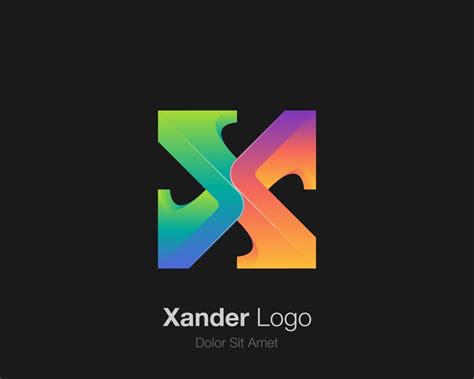 Premium Vector | Colorful letter x logo