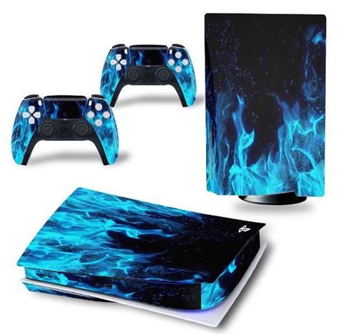 bol.com | PS5 skin Blue Flames - PS5 Disk| Playstation 5 sticker | 1 ...