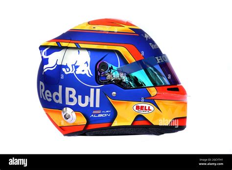 The helmet of Alexander Albon (THA) Scuderia Toro Rosso. Australian ...