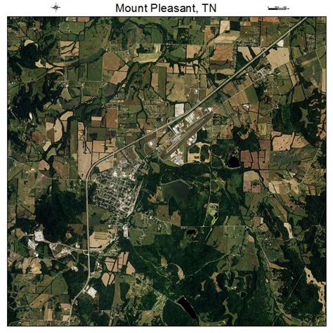 Aerial Photography Map of Mount Pleasant, TN Tennessee