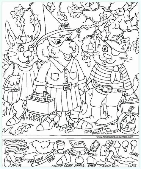 Christmas Hidden Picture Puzzles Printable Hidden Pictures Coloring Pages – Pizzutiflourfo ...