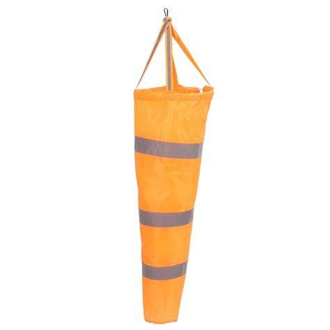 Windsock Wind Direction Measurement Sock Bag Orange Polyester 80cm for Outdoor Airport ...