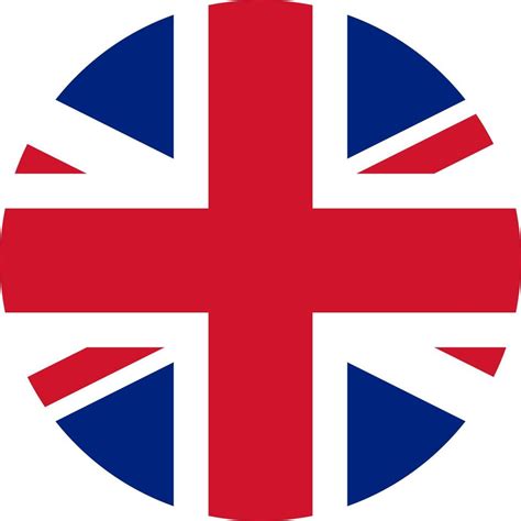 United Kingdom flag rounded icon, UK flag, Union Jack 7910760 Vector Art at Vecteezy