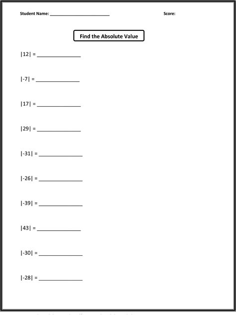 Grade 5 Math Worksheets