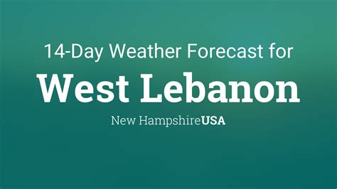 West Lebanon, New Hampshire, USA 14 day weather forecast