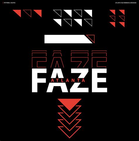 an art print with the words faze atlanta in red, white and black letters