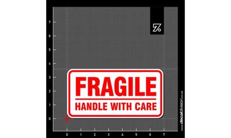 Fragile packaging stickers